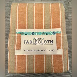 Seaside Tablecloth 100% Cotton 52 X 70 NEW Coastal Beach Cottage